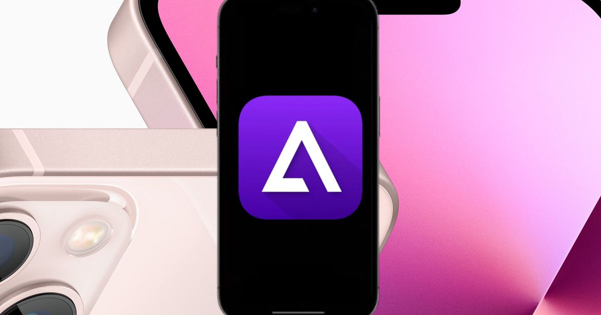 Delta app logo on an iPhone 15 Pro Max screen and in front of an iPhone press kit