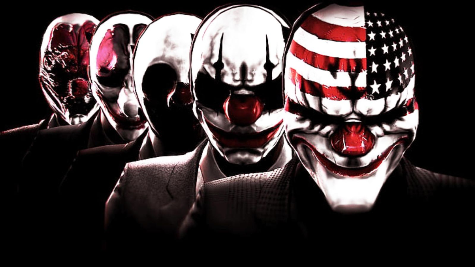 Can you take the mask off - picture of the Payday gang and their masks