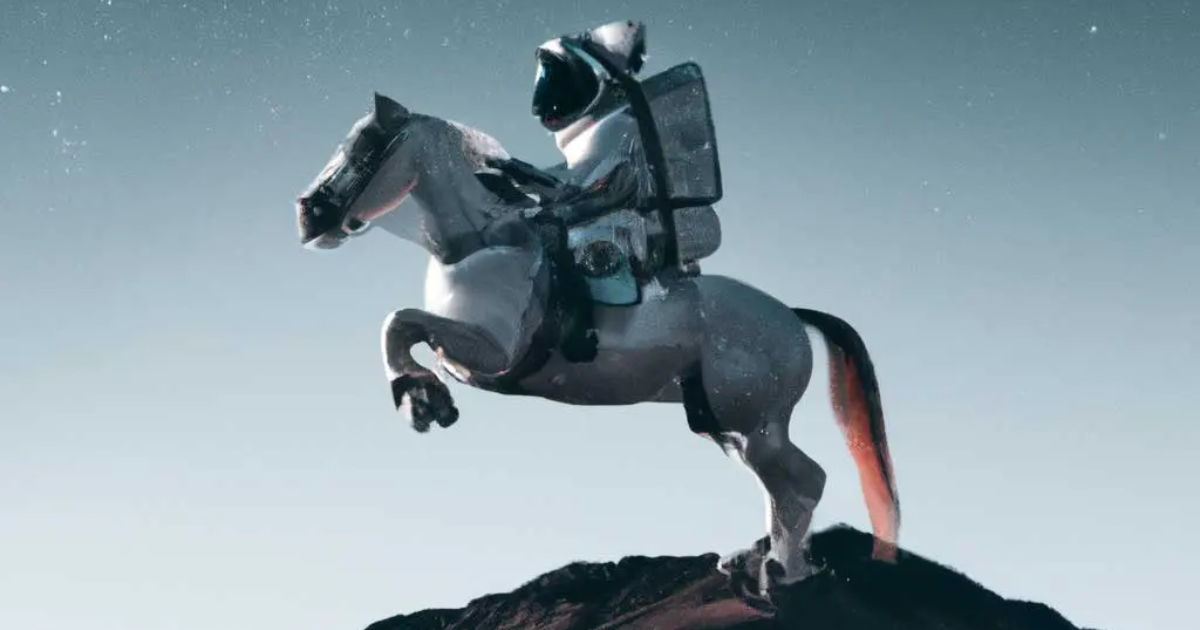An astronaut riding a horse in a photorealistic style - DALL.E vs Midjourney