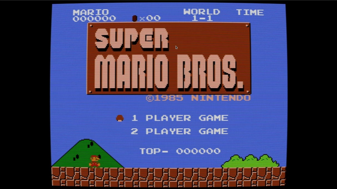 best-crt-filters-shaders-for-emulators | Playing Super Mario Bros. using a CRT filter