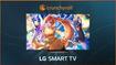 crunchyroll orange haired anime girl and happy black cat on lg smart tv