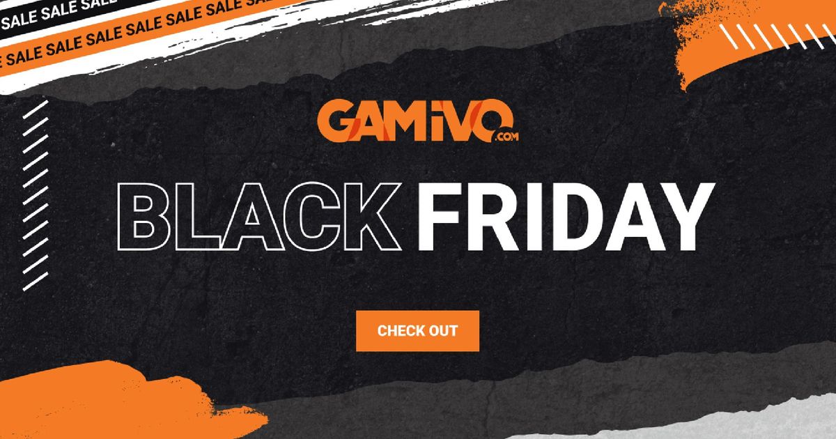 A banner image for the Gavino Black Friday game sale for 2022