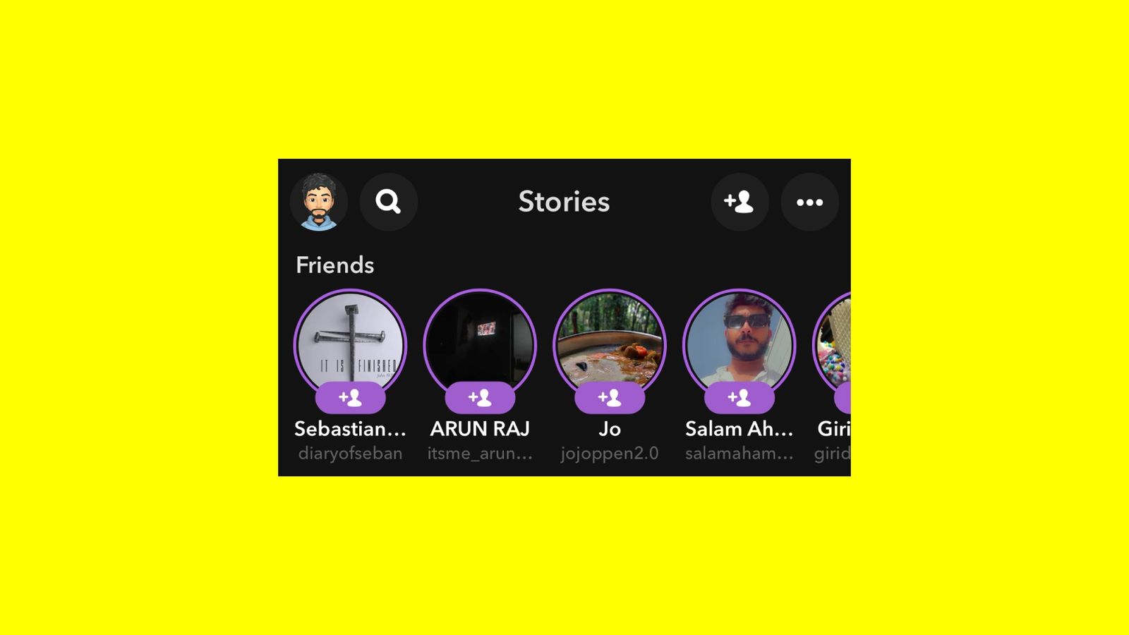 An image that shows how to turn off suggested stories on Snapchat