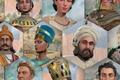 Tiled portrait pictures of historical figures in Ara: History Untold