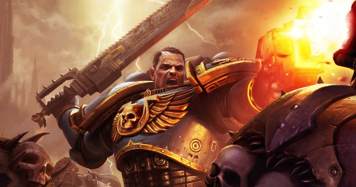 Warhammer 40K Space Marine 2 system requirements - picture of Captain Titus in battle