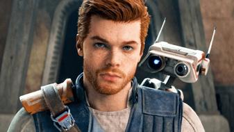 An image of Cal Kestis and BD-1 in Star Wars: Jedi Survivor 