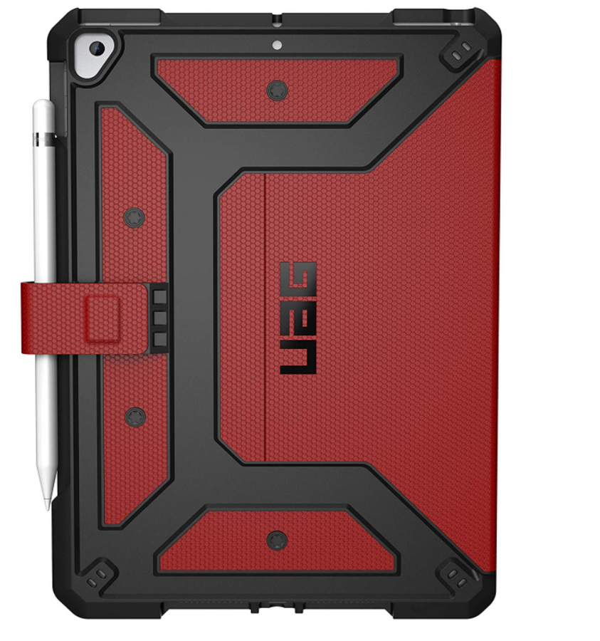 UAG Metropolis product image of a black and red rugged case.