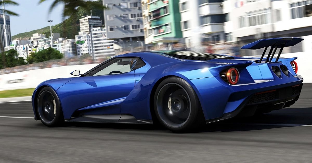 Forza Motorsport server error - blue sports car