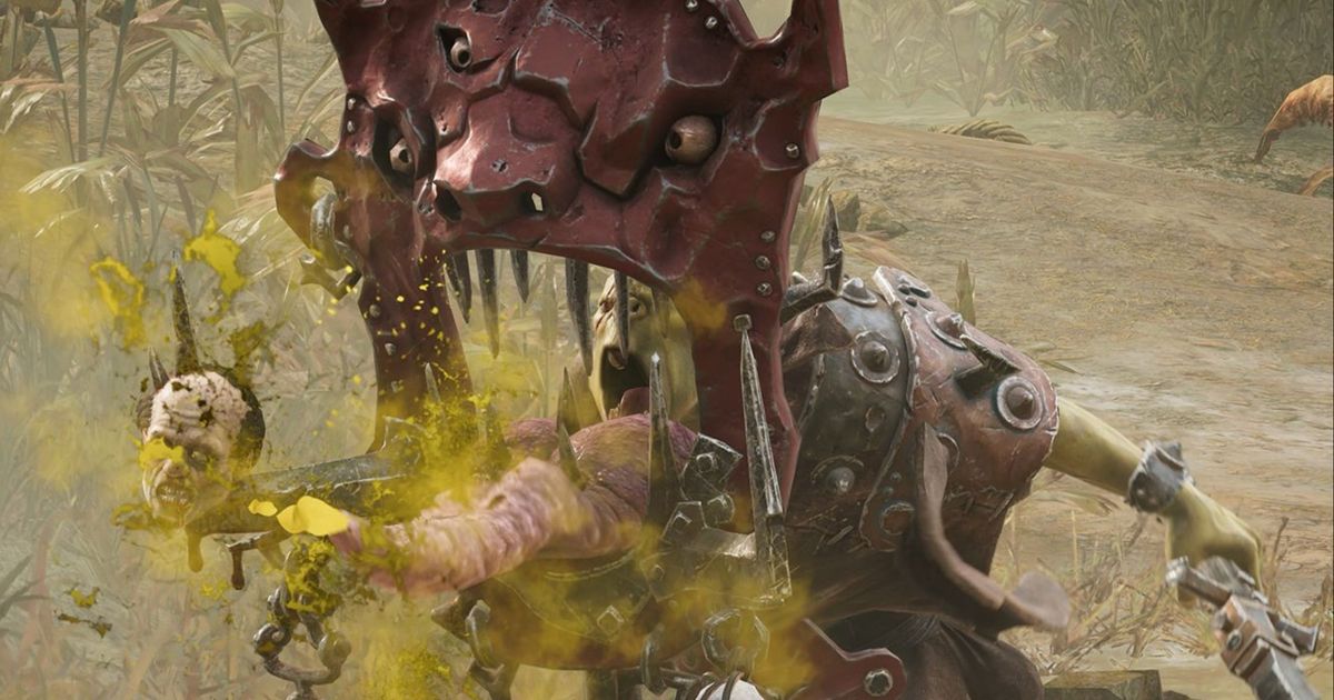 A scary-looking enemy spitting poison in Warhammer Age of Sigmar Realms of Ruin