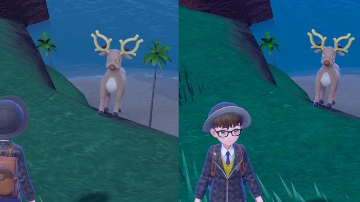 In just one step, Pokémon five feet in front of you can switch to low-poly models. 