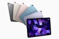 Several iPad Air products in a variety of colours.