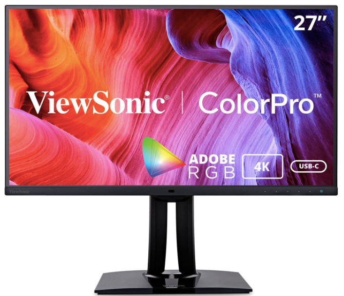 Best 27-inch monitor - ViewSonic editing black monitor