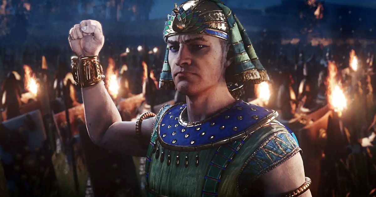 Total War Pharaoh cheats - angry Pharaoh commanding mob