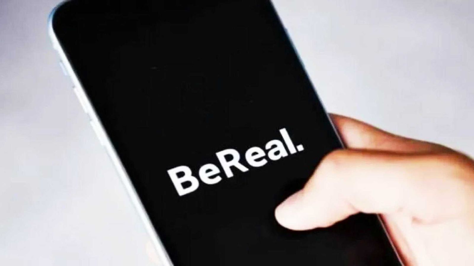 A phone displaying the BeReal app