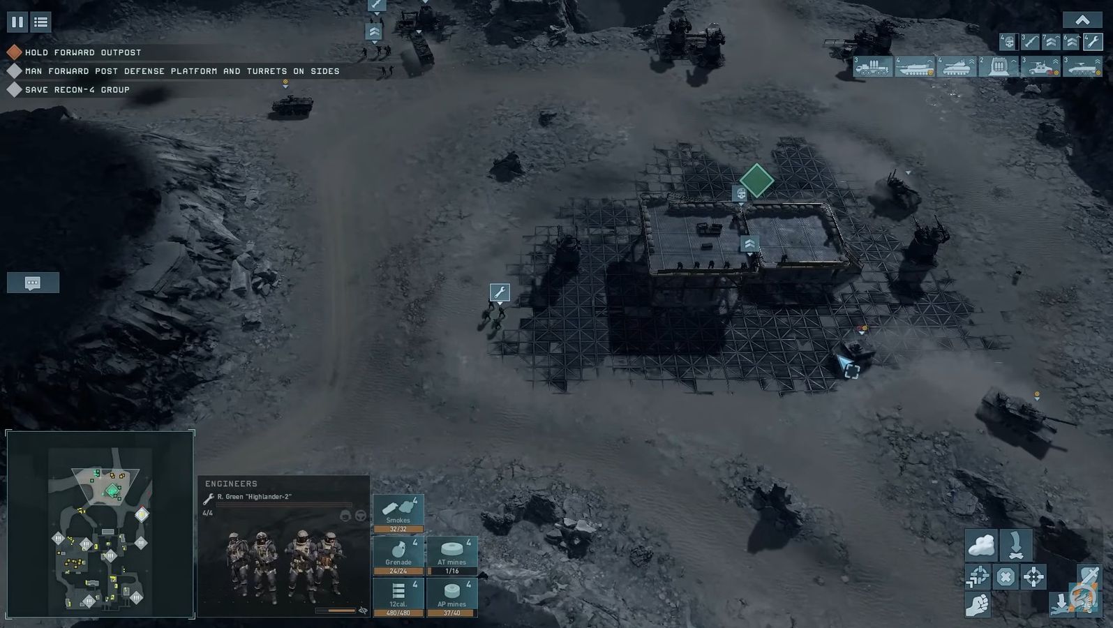 Gameplay of Terminator: Dark Fate - Defiance featuring a vast human army