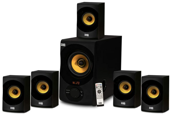Best budget PC speakers - Acoustic audio black 5.1 speakers 