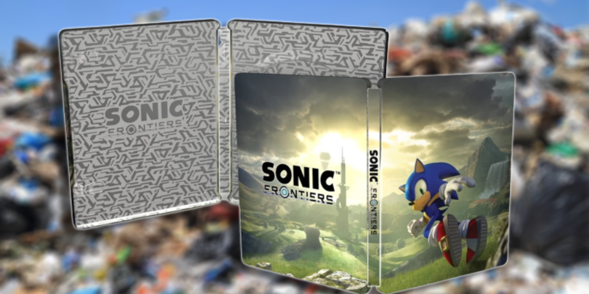 The Sonic Frontiers steelbook given to Switch players is as useful as garbage.