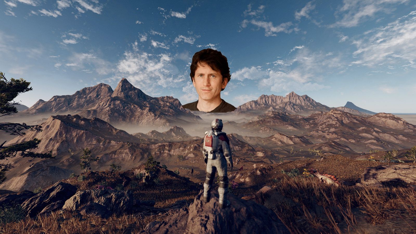 todd howard's face in starfield after they add new game plus