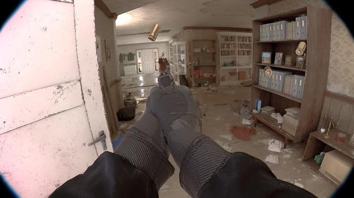 Unrecord dev forced to release proof that realistic bodycam game is a real game walking in house