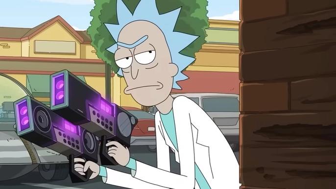 obsidian rick and morty game canned by xbox rick with guns