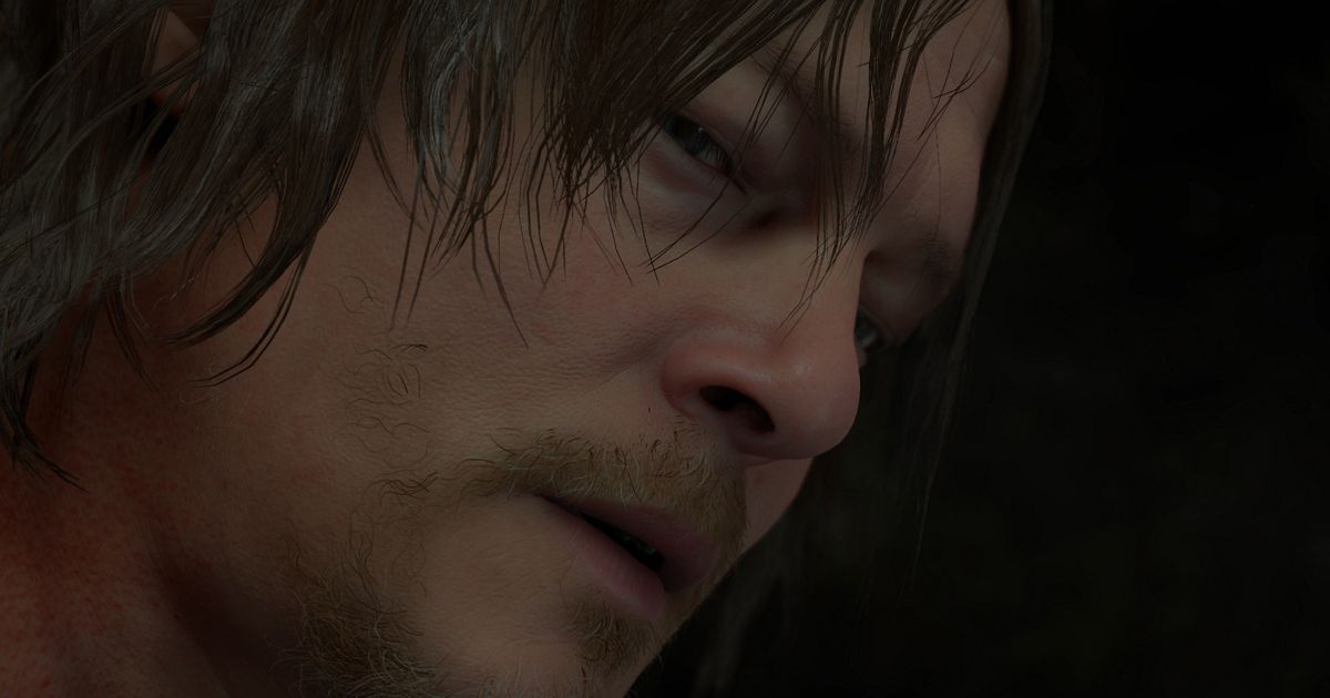 Death Stranding error code 51003 - An image of the closeup of the face of the protagonist in the game