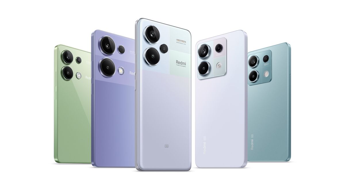 An image of the models in the Xiaomi Redmi Note 13 series 