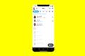 SFS Snapchat - An image of the Snapchat chat feed on an iPhone