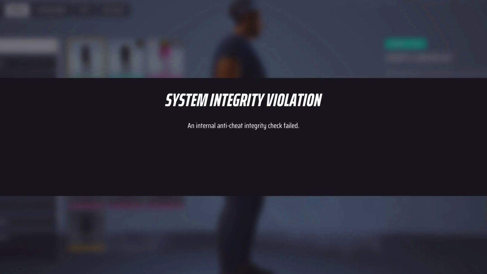 The Finals - "System Integrity Violation: An internal anti-cheat integrity check failed"