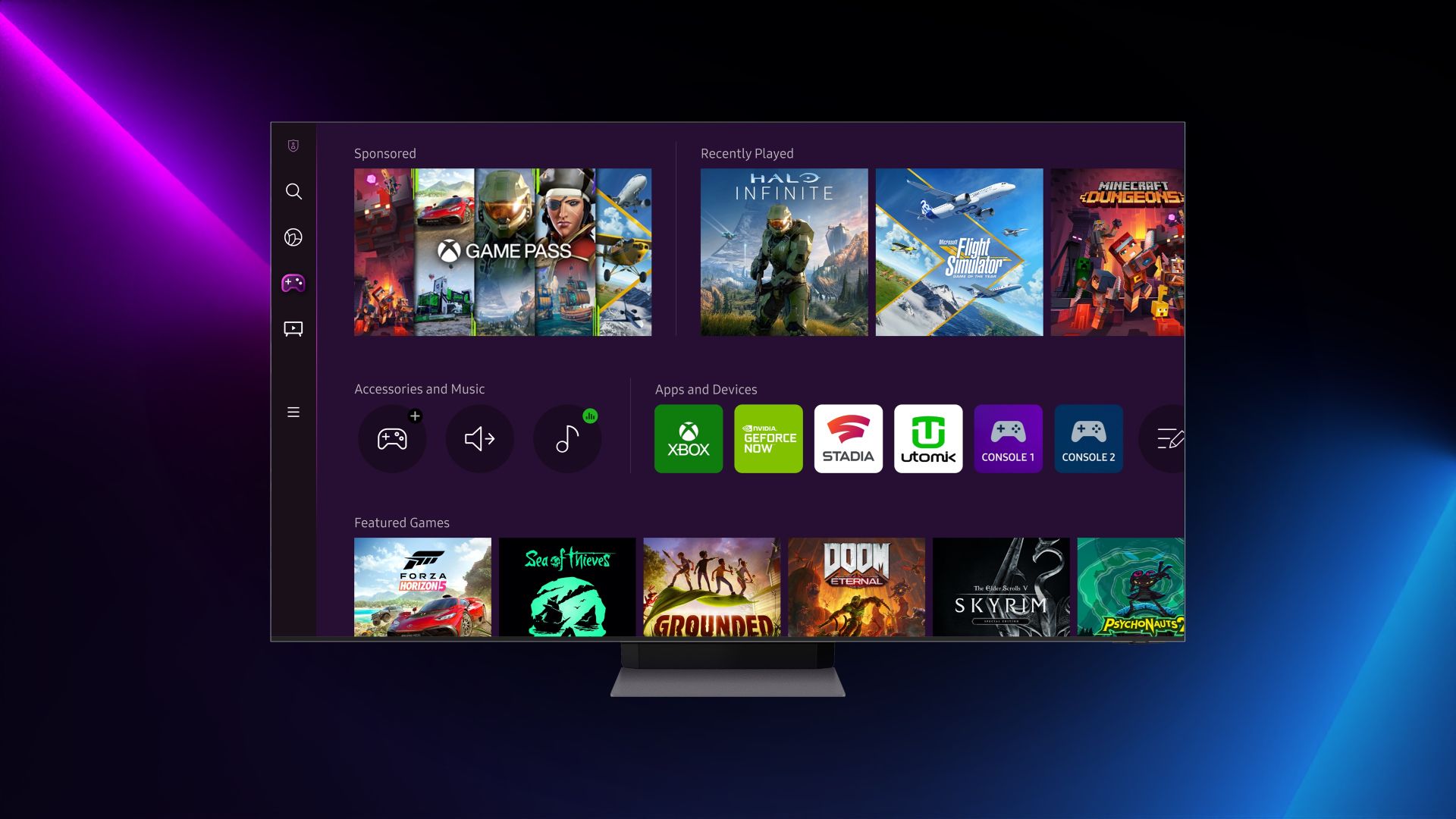 Geforce now samsung discount tv