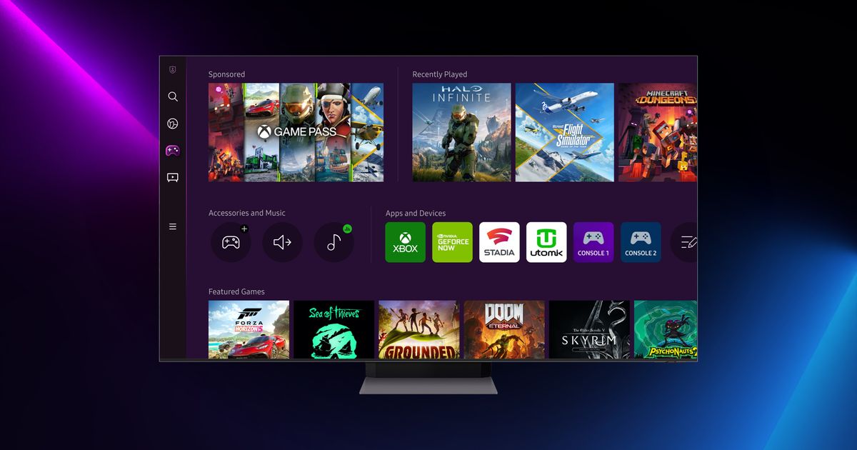 cloud gaming samsung tv with apps