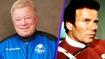 An image of William Shatner going to space next to Captain Kirk in Star Trek 2 The Wrath of Khan 