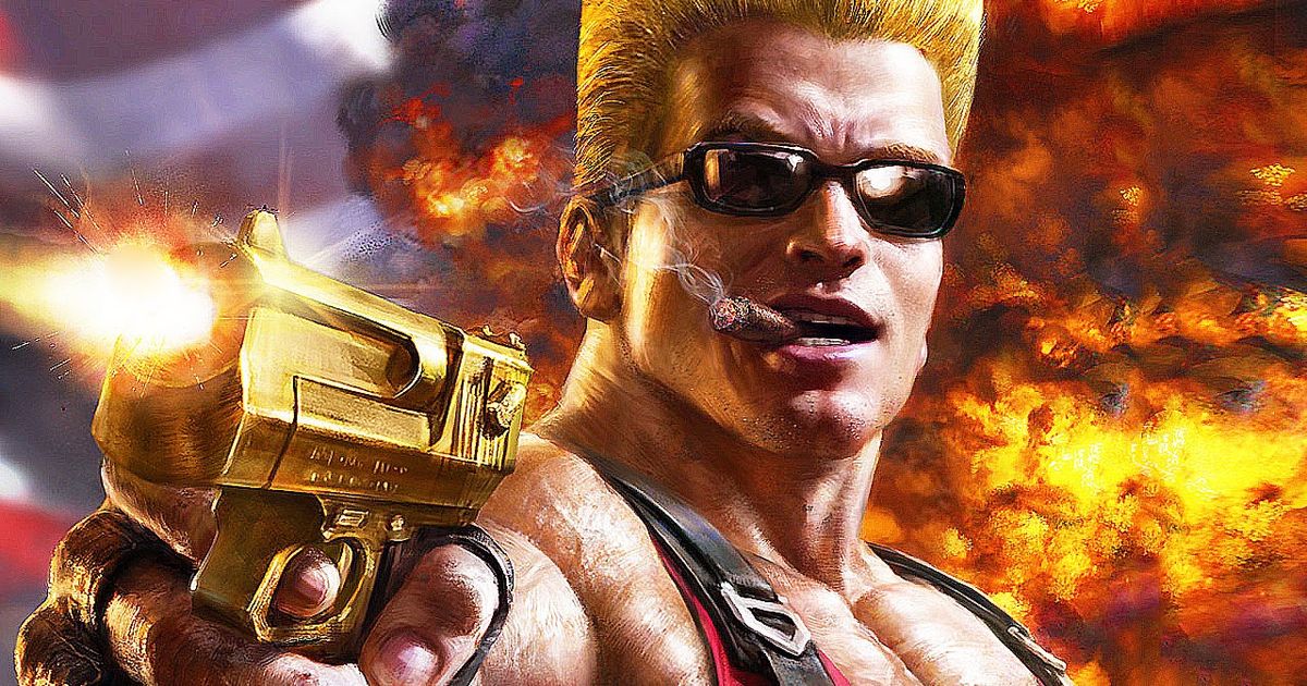 Duke Nukem Remaster accused of using AI art Duke with gun