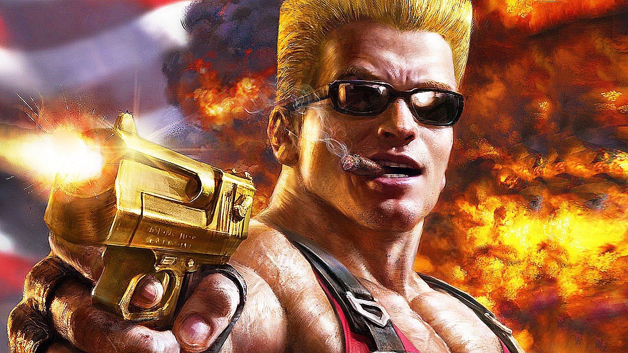 Duke Nukem Remaster accused of using AI art Duke with gun