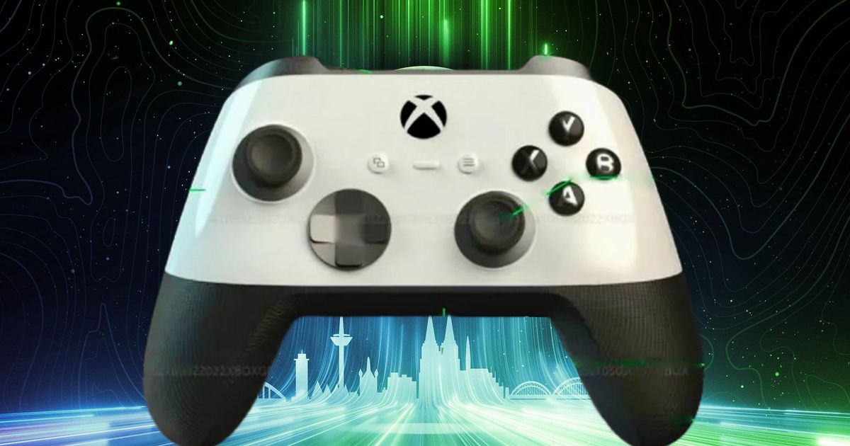 The FTC leaked new Xbox controller on an XCloud background, showing gyro aim, improved haptics and more 