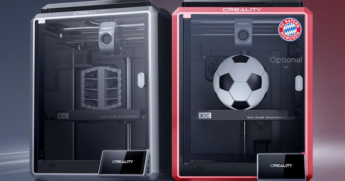 Two Creality K1C 3D printers next to each other