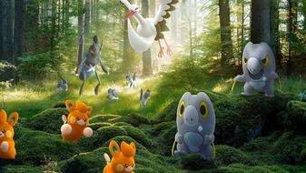 Mobile games like Pokémon - Pokémon in the forest