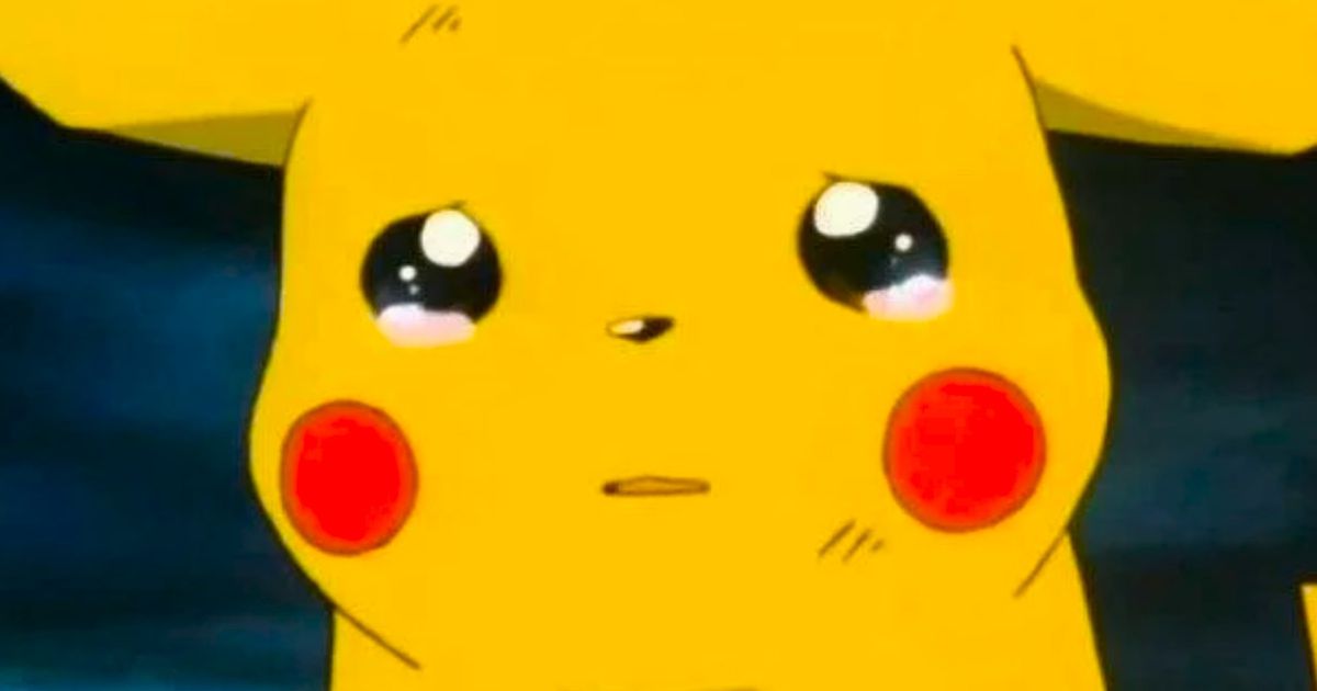 Pikachu crying after finding out he’s not the most popular Pokémon 