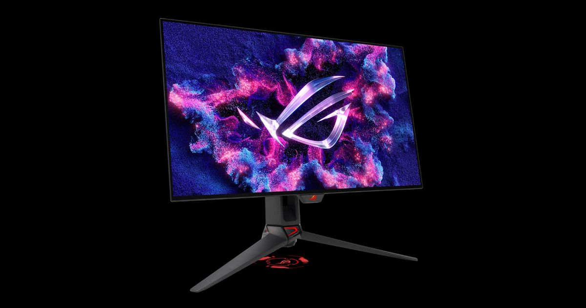 An image of one of the ASUS ROG Swift 2024 OLED monitors