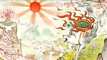 Kamiya would be happy to make new Okami - watercolor painting of a wolf howling at the sun