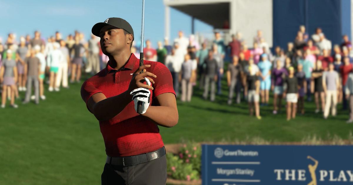 tiger Woods playing a shot - PGA Tour 2K23 connection error