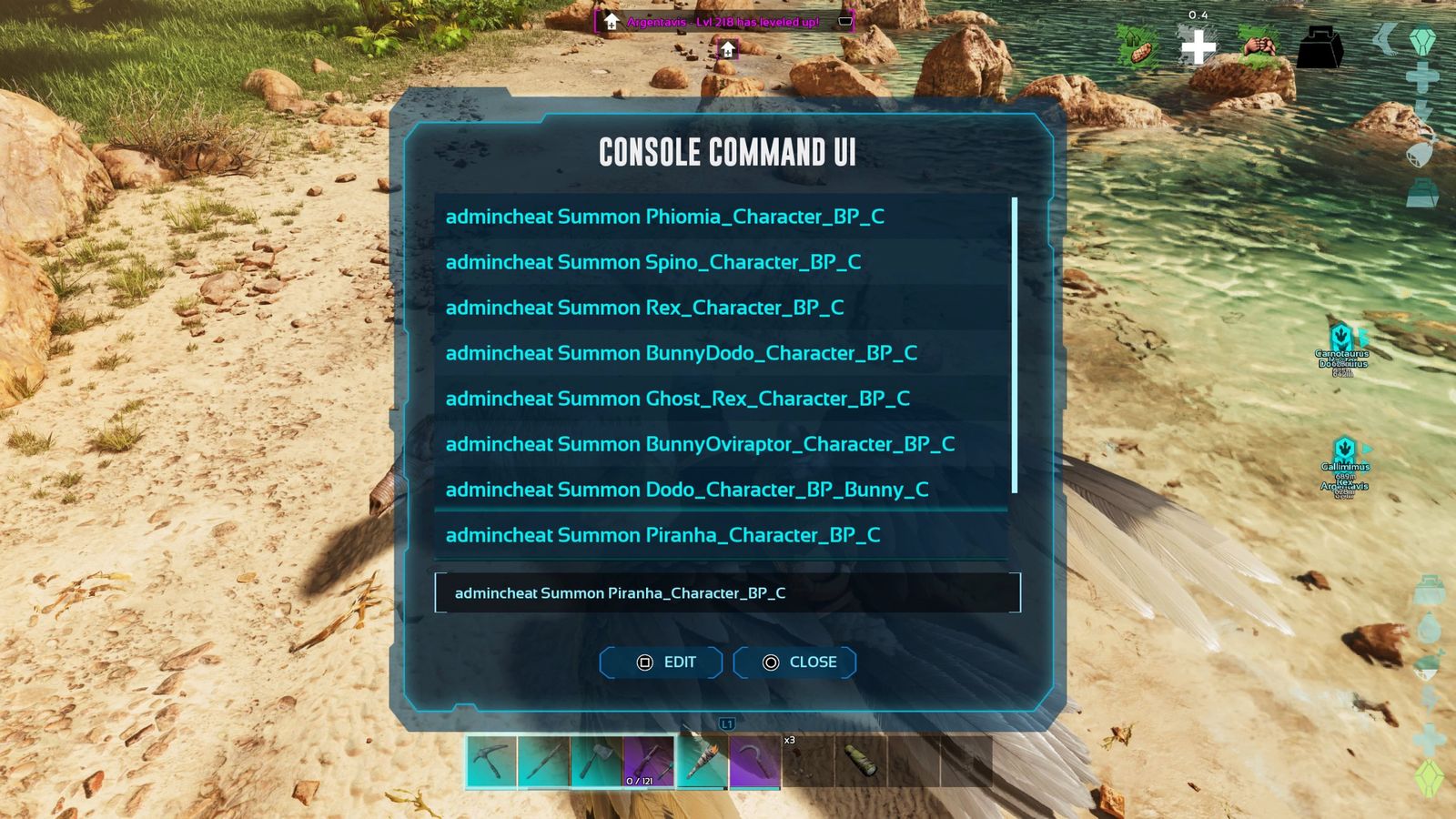 Ark Ascended Console Commands